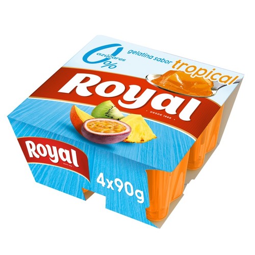 ROYAL Gelatina gust tropical 0% sucres